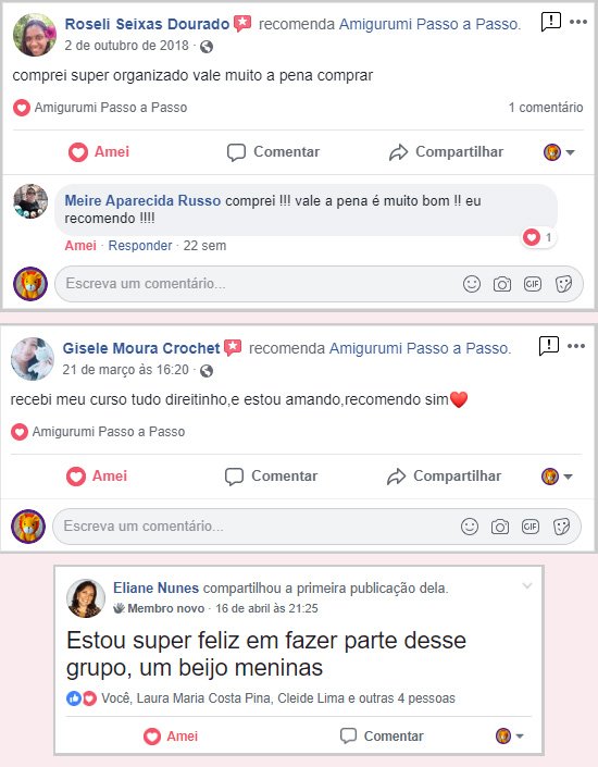 Depoimentos de pessoas que compraram
